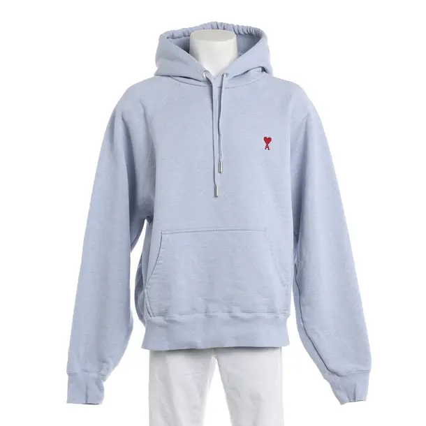 Hoodie, in Hellblau, Baumwolle, Ami Paris
