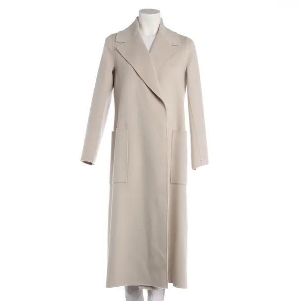 Übergangsmantel, in Hellgrau, Wolle, Max Mara