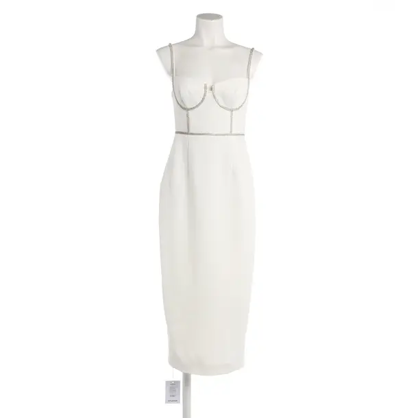 Abito da cocktail, in Bianco, Poliestere, autoritratto