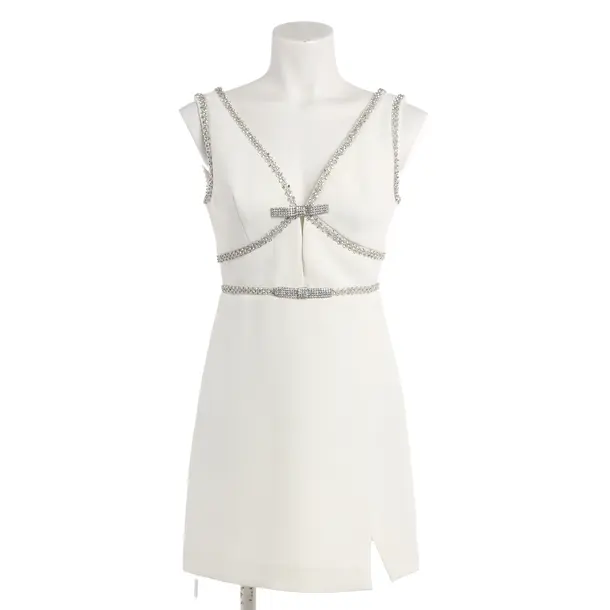 Abito da cocktail, in Bianco, Poliestere, autoritratto
