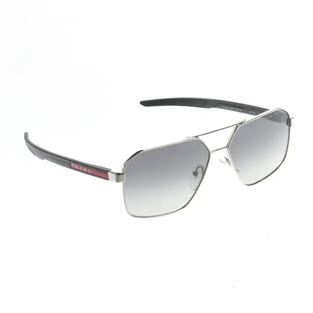 Sonnenbrille, in Silber, Kunststoff / Metall, Prada Linea Rossa