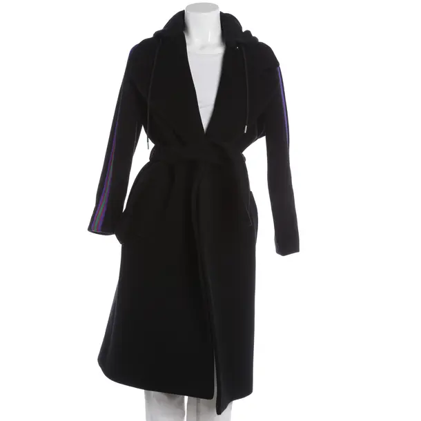 Mid-Season Coat, in Black, Wool, Sandro