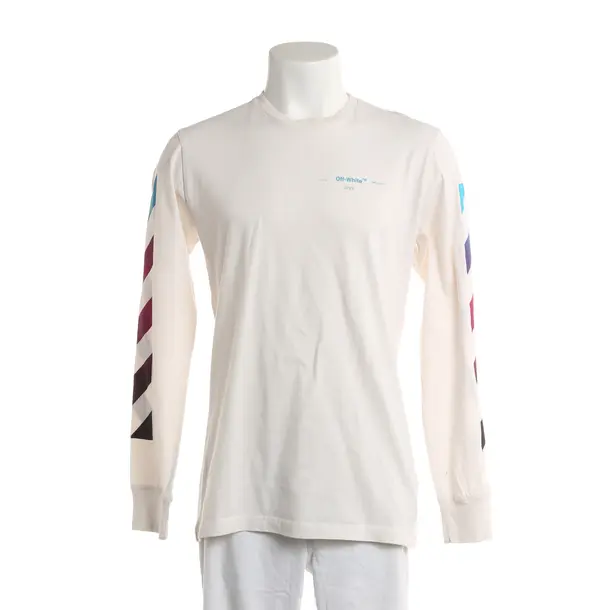 Long Sleeve Shirt, in Light Brown, Cotton, Off-White