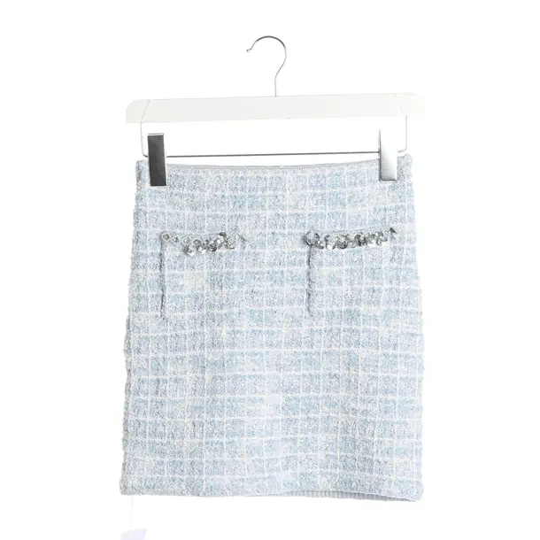 Skirt, in Light Blue, Polyester, self-portrait