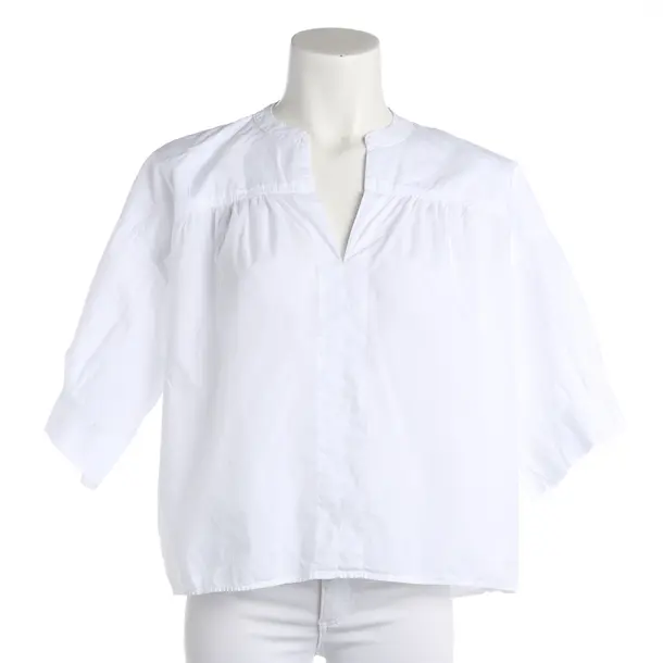 Blouse, in White, Cotton, Velvet by Graham and Spencer