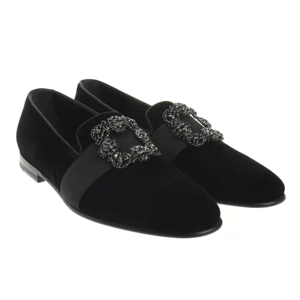 Loafers, in Black, Manolo Blahnik