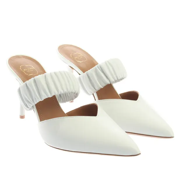 Malone Souliers Hohe Pantoletten EUR 36,5 Weiß - Weiß - - Pre-Loved Designer Fashion - Malone Souliers Second Hand Designer Shop