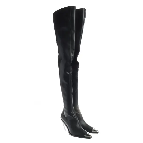 Overkneestiefel, in Schwarz, David Koma