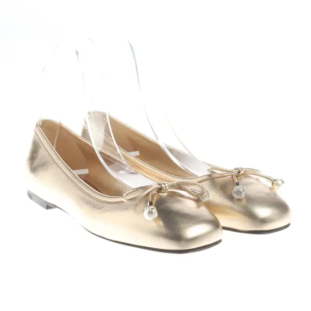 Ballet Flats, in Gold, Jimmy Choo