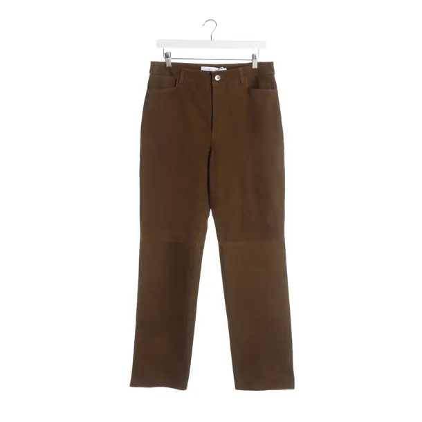 Hose, in Braun, Leder, Proenza Schouler