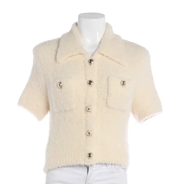 Cardigan, in Beige, Wool, self-portrait