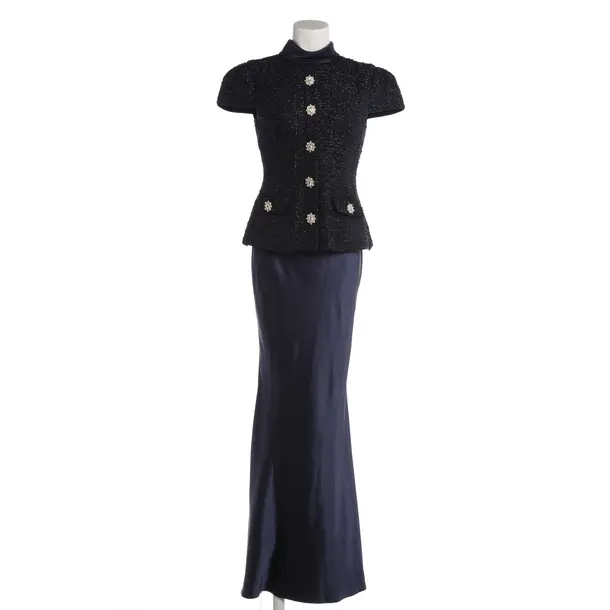 Cocktail Dress, in Navy, Polyester, self-portrait
