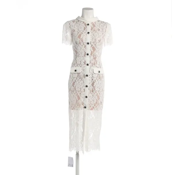 Cocktail Dress, in White, Viscose, self-portrait