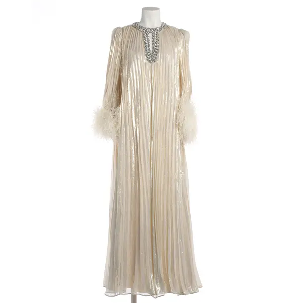 Cocktailkleid, in Gold, Seide, self-portrait