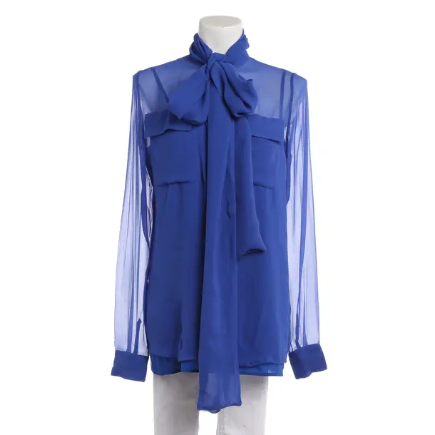 Bluse, in Blau, Seide, Costarellos