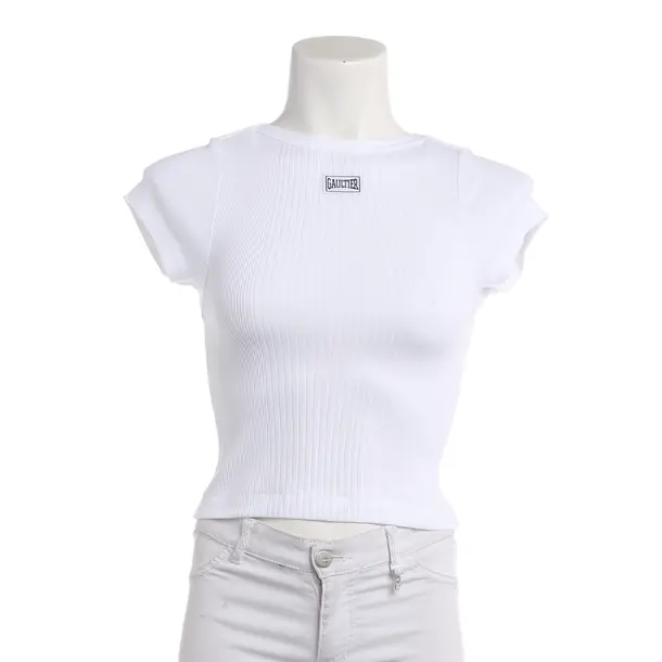 Shirt, in White, Cotton, Jean Paul Gaultier