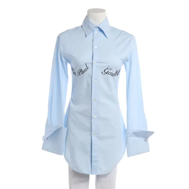 Blouse, in Light Blue, Cotton, Jean Paul Gaultier