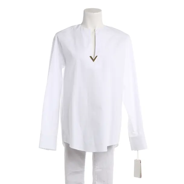 Bluse, in Weiß, Baumwolle, Valentino