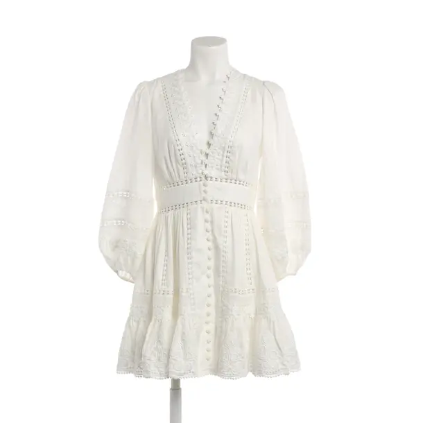Cocktail Dress, in White, Linen, Zimmermann