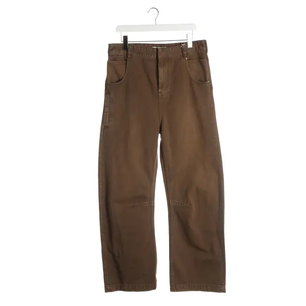 Straight Fit Jeans, in Brown, Cotton, Entire Studios