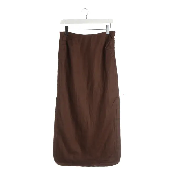 Skirt, in Brown, Linen, SIR