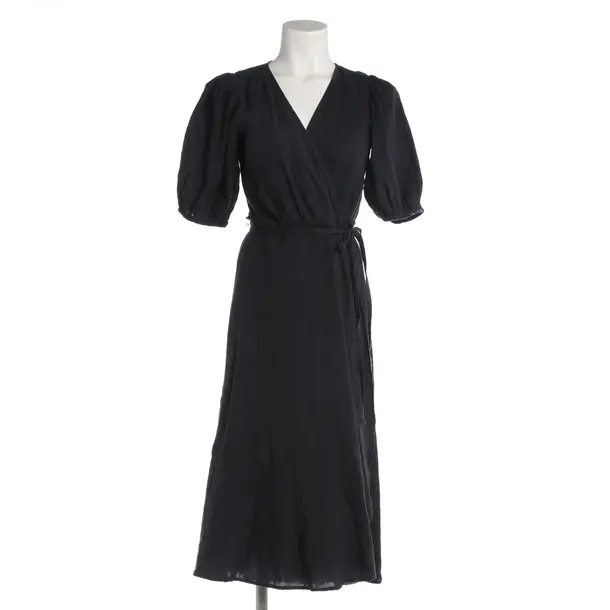 Dress, in Navy, Linen, Velvet by Graham and Spencer