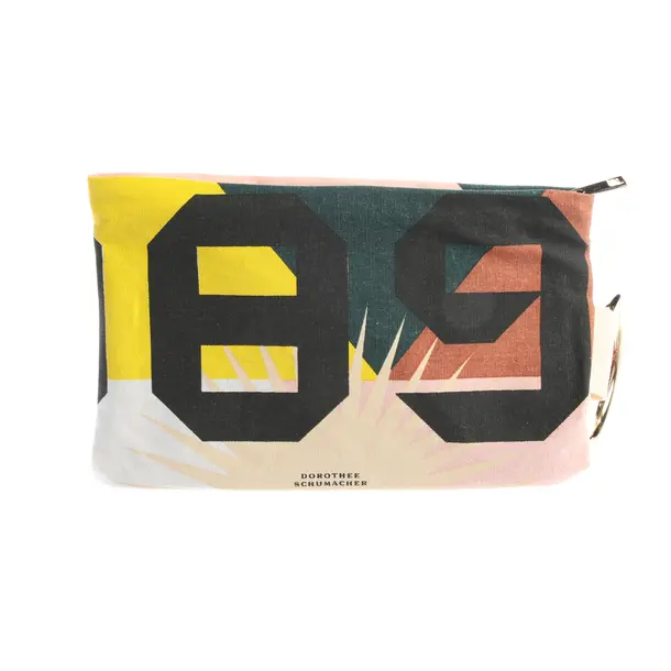 Clutch Bag, in Multicolored, Cotton, Dorothee Schumacher