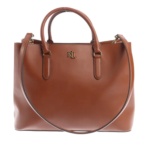 Handtasche, in Braun, Leder, Lauren Ralph Lauren