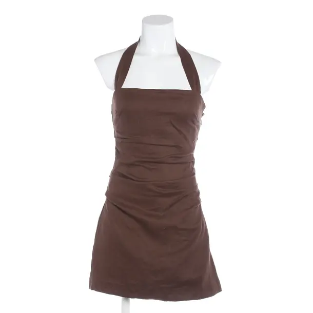 Abito da cocktail, in Marrone scuro, Lino, SIR