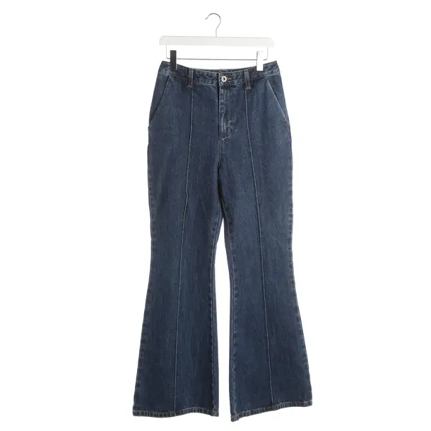 Jeans Straight Fit, in Blau, Baumwolle, self-portrait