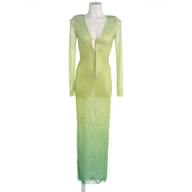 Cocktail Dress, in Green, Polyester, self-portrait