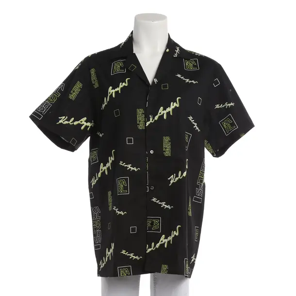 Bluse, in Schwarz, Baumwolle, Karl Lagerfeld