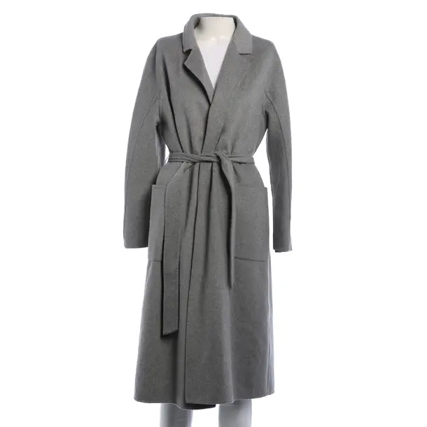 Mid-Season Coat, in Gray, Wool, Stand Studio
