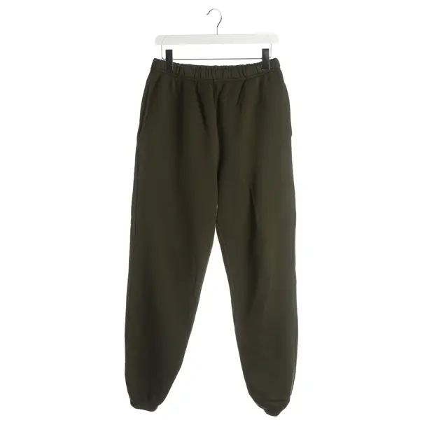 Pants, in Dark Green, Cotton, Les Tien