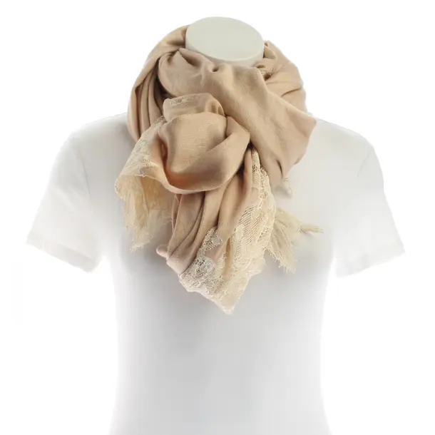 Shawl, in Light Brown, Cashmere, Valentino