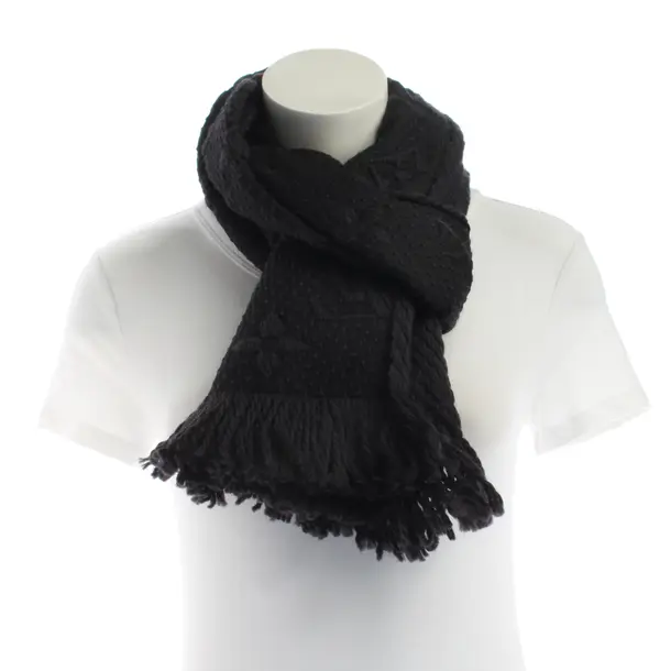 Sciarpa, in Nero, Lana, Louis Vuitton