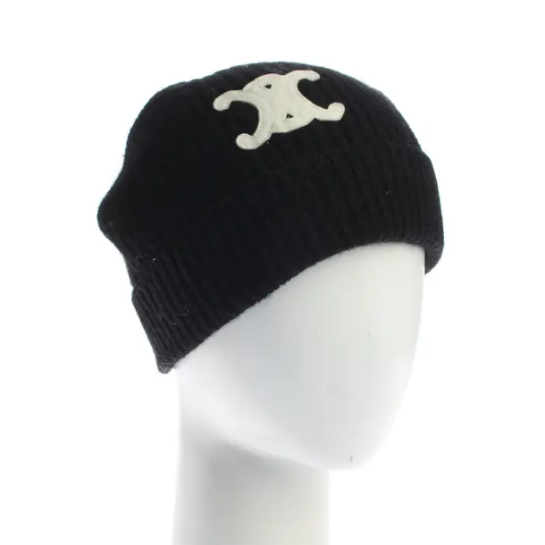 Beanie, in Black, Cashmere, Céline