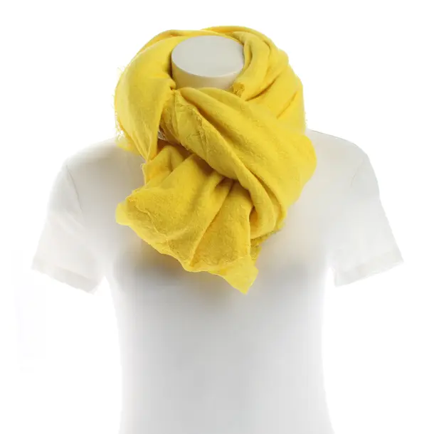 Scarf, in Yellow, Wool, Ermanno Scervino
