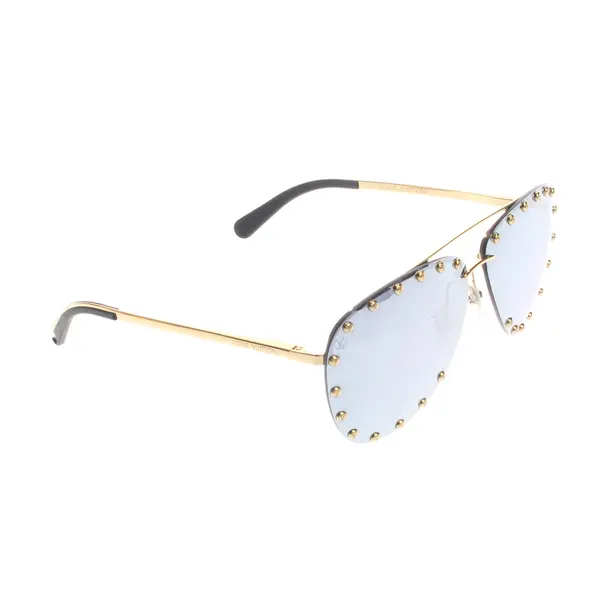 Sunglasses, in Gold, Synthetic / Metal, Louis Vuitton