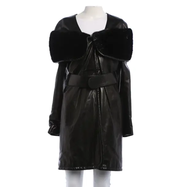 Ledermantel, in Schwarz, Leder, Jitrois