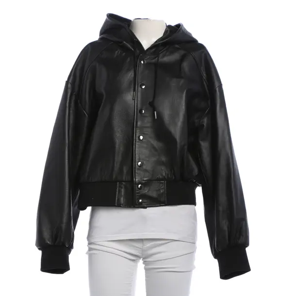 Lederjacke, in Schwarz, Leder, Frankie Shop