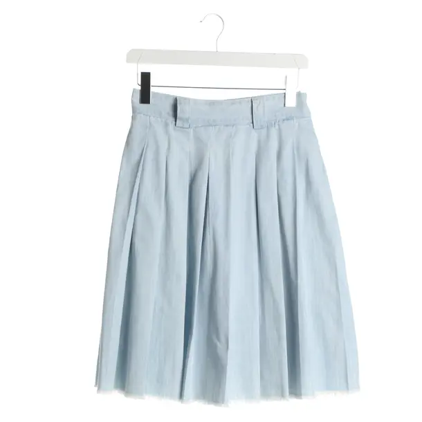 Rock, in Hellblau, Baumwolle, Miu Miu