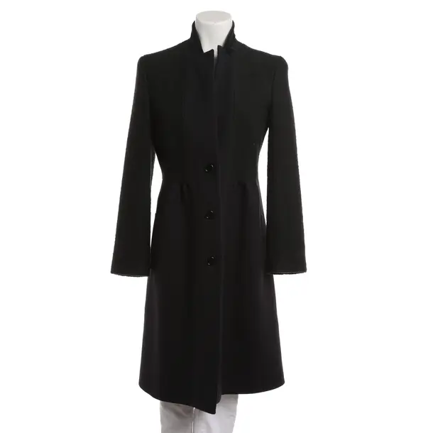 Mid-Season Coat, in Black, Wool, Etro