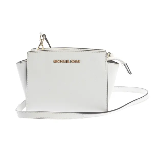 Schultertasche, in Weiß, Leder, Michael Kors