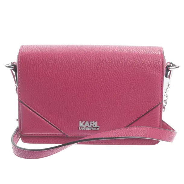 Shoulder Bag, in Pink, Leather, Karl Lagerfeld