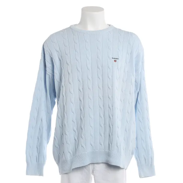 Pullover, in Hellblau, Baumwolle, Gant