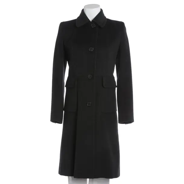 Übergangsmantel, in Dunkelgrau, Wolle, Max Mara