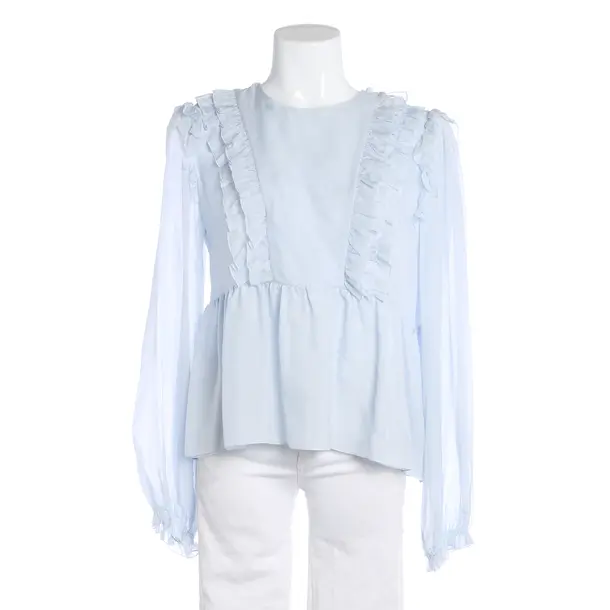 Blouse, in Blue, Silk, Dorothee Schumacher