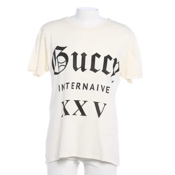 T-Shirt, in Cream, Cotton, Gucci
