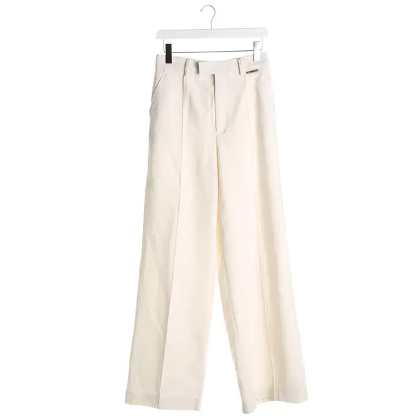 Hose, in Cream, Wolle, Vetements